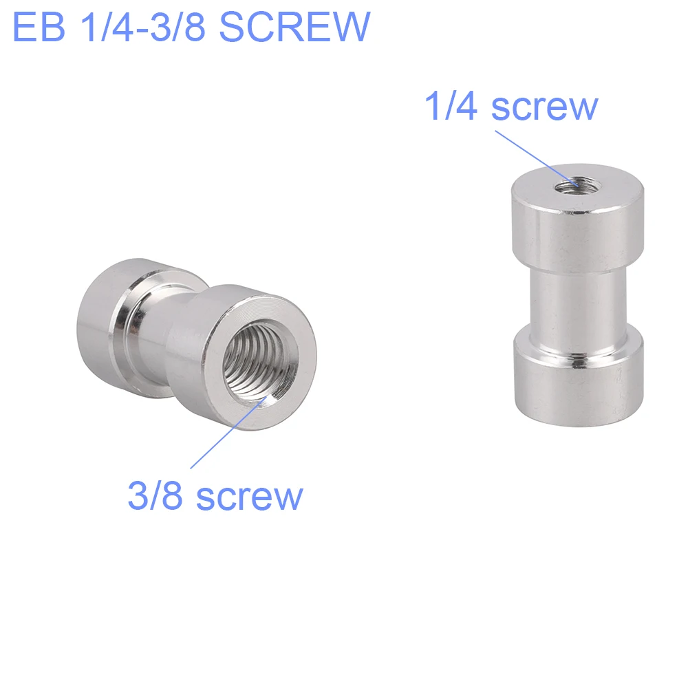 

1/4 to 3/8 EB Convert Camera Screw for Canon/Nikon/Sony/Pentax/Sigma Tripod Monopod Quick Release Plate Photo Studio Accessories