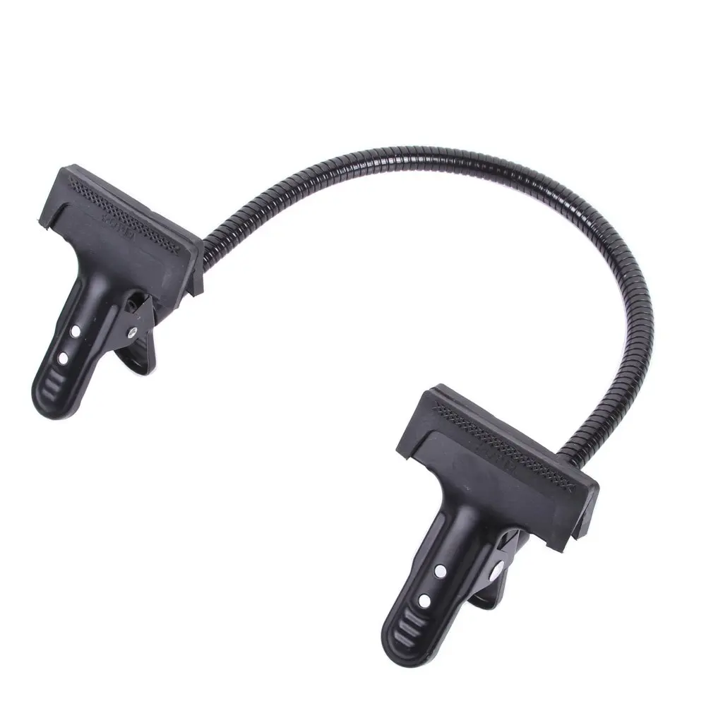 50cm Photo Studio Lighting Light Stand Aluminum Alloy Flexible Gooseneck Tube with 2 Heavy Duty Clamp At the End