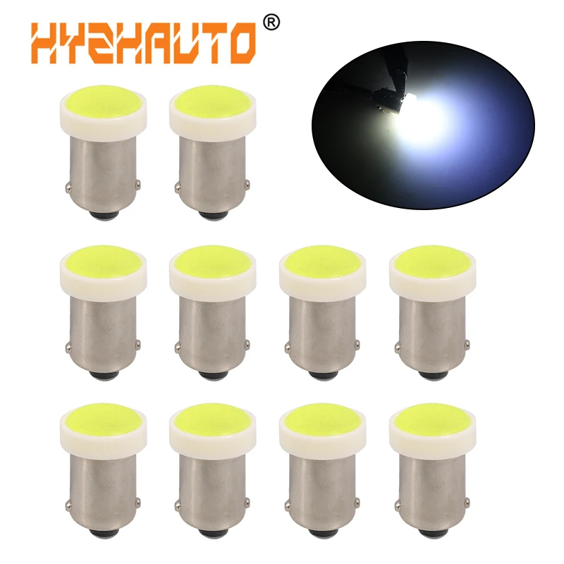 HYZHAUTO 10Pcs BA9S LED T4W H6W T11 COB Bulbs Cold White 12V 3D Car Lights Auto Interior Lamp Reading Dome Light 6500K | Автомобили и