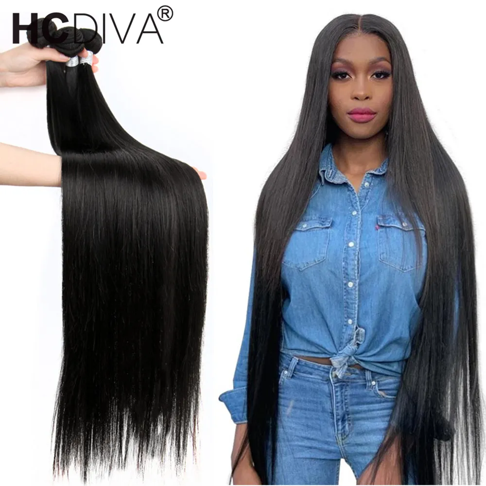 Feixes de Cabelo Humano em Linha Reta com Fechamento Pacotes com Fechamento do Laço Humano com 4x4 Polegada Brasileiro Remy 40 4 4 Pacotes com 34 com fecho