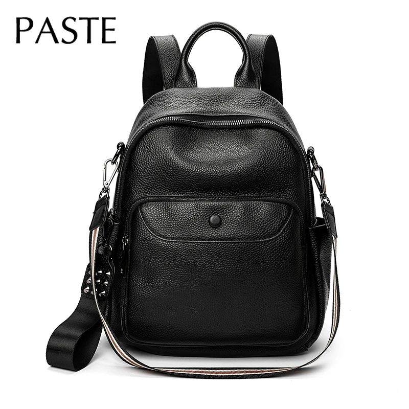 2021 Large Capacity Natural Real Cowhide Women Backpack Daily Travel Bookbag Designer Vintage Anti Theft Female Bagpack Gray