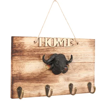 

2 Pcs Portable Mutil-purpose Practical Hooks Cow Head Shaped Hangers Retro Hooks Storage Holders for Home Wall Office