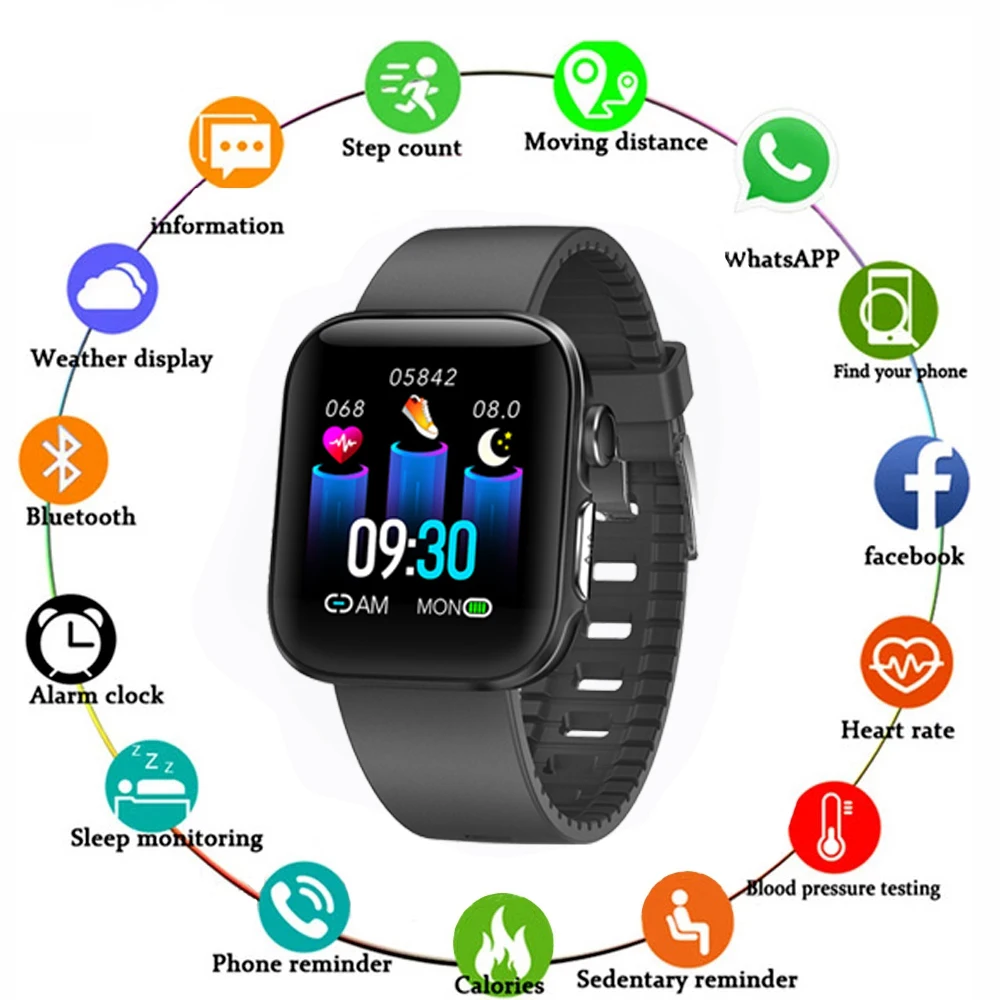 

New Smart Watch Men 1.54 inch Full Touch Heart Rate Monitor Control Camera smartwatch for Android IOS