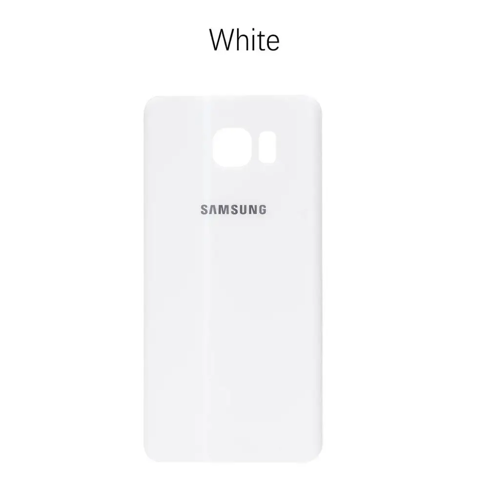 Задняя крышка батарейного отсека для samsung Galaxy Note 5 Nota 5 N920 N920F задняя крышка корпуса батарейного отсека Запасные части - Цвет: White