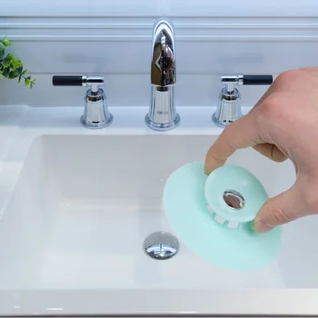 

Bathroom Sink Drain Strainer Stopper Rubber Circle Silicone Sink Strainer Filter Stopper Floor Drain Hair Kitchen Basin Stopper
