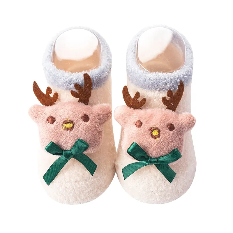 Осенняя детская обувь; Рождественская обувь для первых шагов; нескользящая Повседневная обувь; кроссовки для малышей на мягкой подошве - Цвет: B3