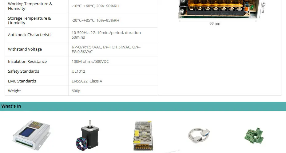 3 шаговый двигатель TB6560 HB Nema17 97oz-in двигатель 12В высокого качества блок питания для роутер для самостоятельной сборки/плазменной резки