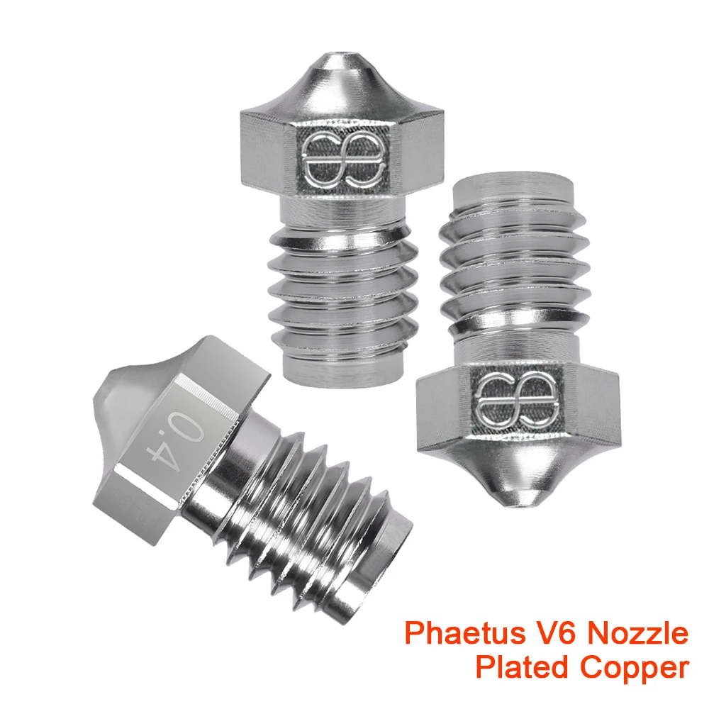 Запчасти для 3D принтера phaeus V6 покрытая медью насадка 0 25/0 4/0 5/0 6 мм подходит