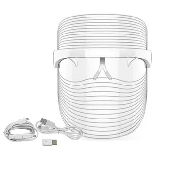 

3 Colors LED Light Therapy Face Mask Anti Wrinkle Spot-Fading Beauty Instrument Face Skin Electronic Photocosmetic Instrument