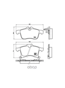 

Brake disc pads front. Chevrolet Viva 09/03-03/08 / Chevrolet Zafira (F75) 02/99-07/12 Brembo art. p59045
