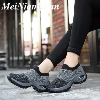 

Spring Autumn Sports Woman Gray Women Sneakers Round Toe Women's Footwear Air Mesh Running Shoes Sport Low Top Womans Shoes H3