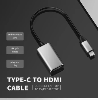 

DataRoad USB C HDMI Cable Type C to HDMI Converter USB3.1 for MacBook Huawei Mate 30 Pro USB-C HDMI Adapter USB Type-C HDMI