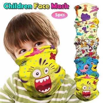 

5PC Child Bandana Mask Mascarilla Respirator Protective Face Mask Masque Cold Ice Scarf Magic Dace Scarf Mascararilla Mondmasker