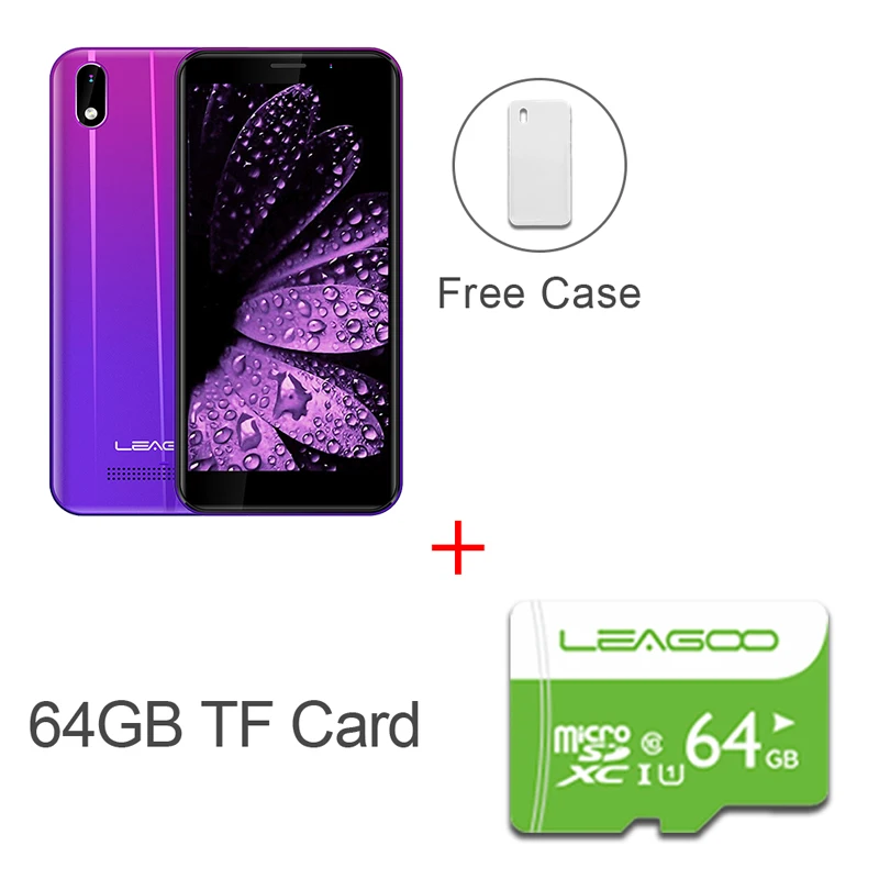 TWILIGHT N 64GBCARD LEAGOO Z10 Android мобильный телефон 5," 18:9 дисплей 1 ГБ ОЗУ 8 Гб ПЗУ MT6580M четырехъядерный 2000 мАч 5MP камера 3g смартфон - Цвет: TWILIGHT N 64GBCARD
