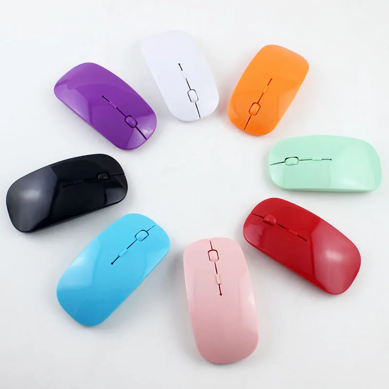 

Ultra Thin USB Optical Wireless Mouse Gamer 2.4G Optical Mouse Receiver Super Slim Gaming Mouse Cordless Computer PC Laptop Note