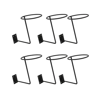 

6Pcs Wall Mount Holder Stand Cowboy Sun Hat Wig Scarves Cap Rack Hook