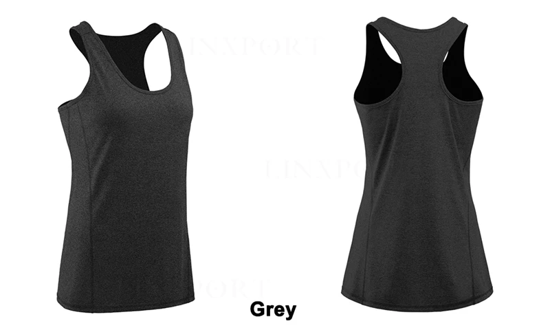 Grey 2 Женские спортивные топы, рубашка без рукавов для занятий йогой, упражнений, тренировок, спортивные футболки, женские майки для бега, сексуальная одежда для спортзала, трико для бега - Цвет: Grey 2