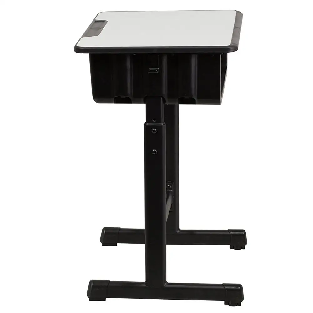 US $127.25 Adjustable Students Children Desk And Chairs Set Black Student School Desk And Chair Set