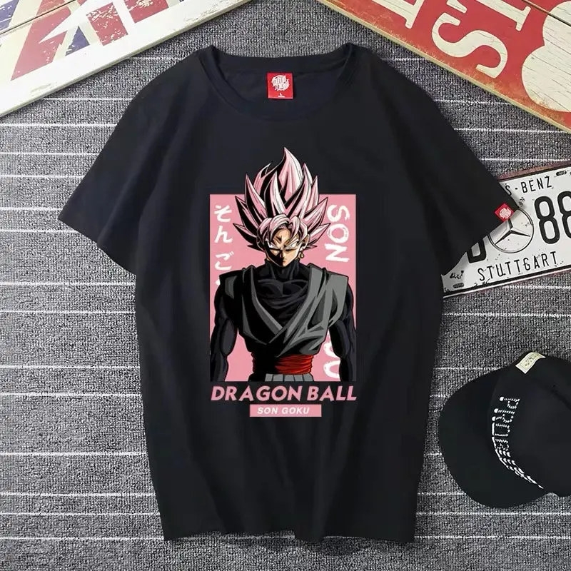 Мужские высокого качества с рисунком Совы дракона Z мяч сын Goku vegeta Buu из хлопчатобумажной ткани с принтом Harajuku футболка с изображением якоря Детская короткая футболка с героями из японского аниме «смешные футболки - Цвет: B