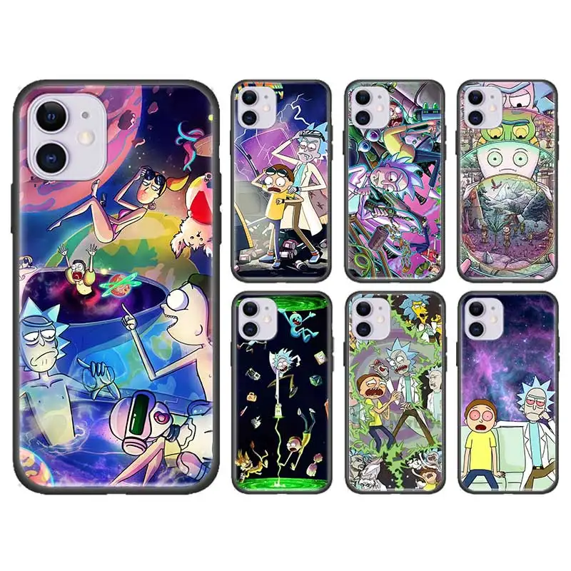 Comie Morty Funny Rick Cover For Apple iPhone 11 7 8 XS Max X XR 6 6S Plus 5 5S SE 2020 Black Silicone Case Fundas Capa Comie Morty Funny Rick Cover For Apple iPhone 11 7 8 XS Max X XR 6 6S Plus 5 5S SE 2020 Black Silicone Case Fundas Capa