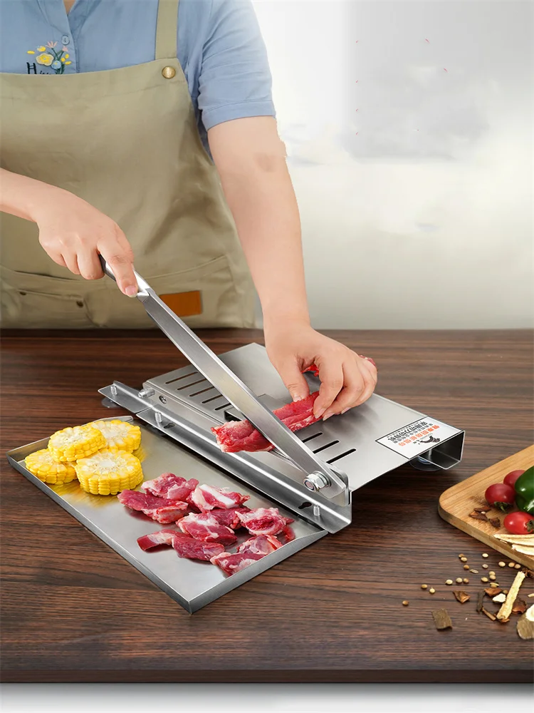 Manual Ribs Meat Chopper Slicer 13.5 inch Double Knife Stainless Steel Ribs Bone Cutter Cutting Machine Bone Cutter Saw Cleaver new style clamp uv protecting baby stroller umbrella baby car umbrellas three in one 8mm steel shaft and fiberglass ribs clip