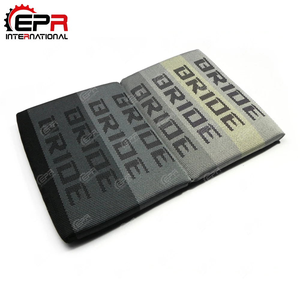 Fabric Bride Seat Cushion Universal Fitment Racing Pad 3pcs JDM Car Accessories Drift Rally Auto Body Kit Trim