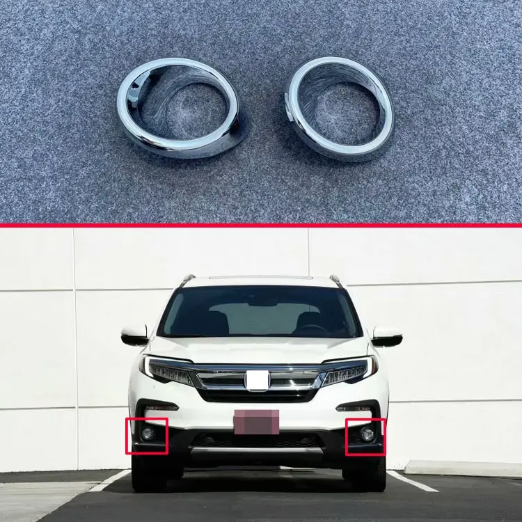 Для Honda Pilot автомобильные аксессуары ABS Хром Передняя противотуманная фара Крышка лампы