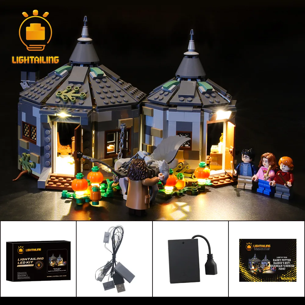 

LIGHTAILING LED Light Kit for 75947 Hagrid's Hut: Buckbeak's Rescue Building Blocks Set (NOT Include the Model) Toy for Children