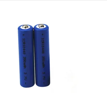 

2pcs/lot High quality 3.7v 10440 lithium battery 350mAh AAA rechargeable battery suitable for flashlight