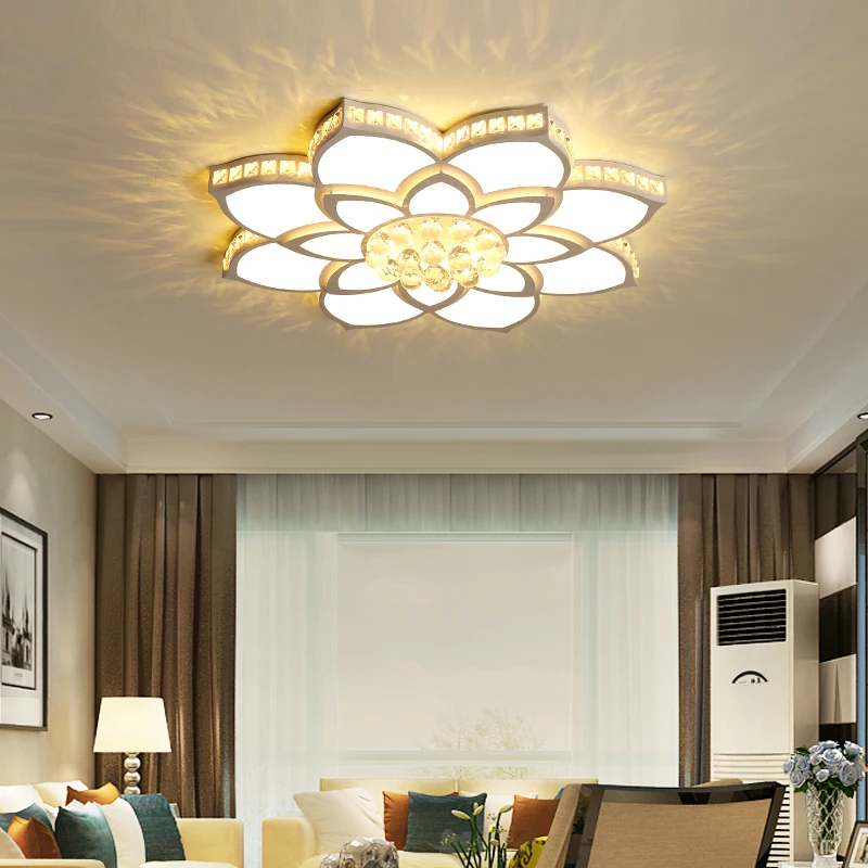 

Crystal modern LED ceiling lights Dia 52/68/80cm ceiling lamp for living room bedroom lustre luminaria lampadario home lighting