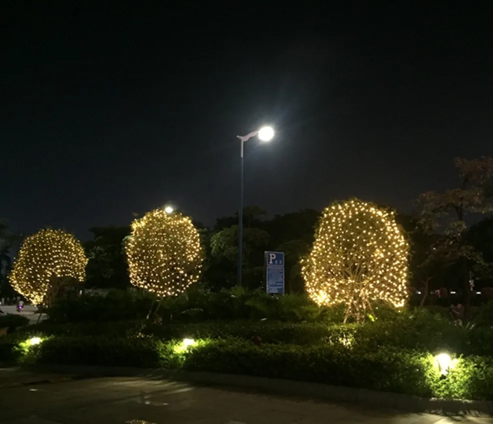 Светодиодный сетчатый светильник, свадебное украшение, Рождественский Сказочный светильник, уличный водонепроницаемый праздничный фестиваль, садовое дерево, ТВ фоновая лампа