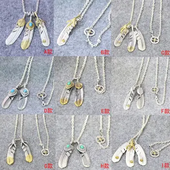 

Starfield Takahashi Goro Retro Thai Silver Feather Eagle Claw Pendant S925 Sterling Silver Combination Set Necklace Men Women