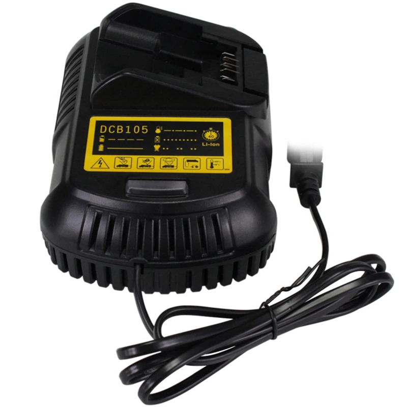 Cordless Power Tools Li-Ion Battery Charger For Dewalt 14.4V 18V 20V Dcb101 Dcb200 Dcb140 Dcb105 Dcb2(Us Plug