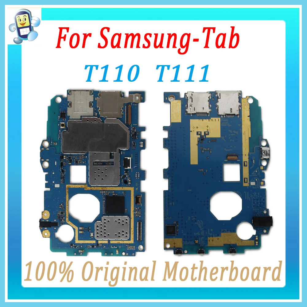 

100% Original Motherboard For Samsung Galaxy Tab 3 Lite T110 T111 Unlocked Mainboard Android Logic Board Tested Good Plate