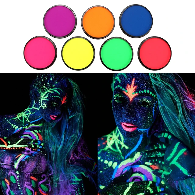 10 Colors Neon Fluorescent Body Paint Grow In The Dark Face Painting Skin-friendly  Luminous Paints Art Pigment Fluorescent - Glow Party Supplies - AliExpress