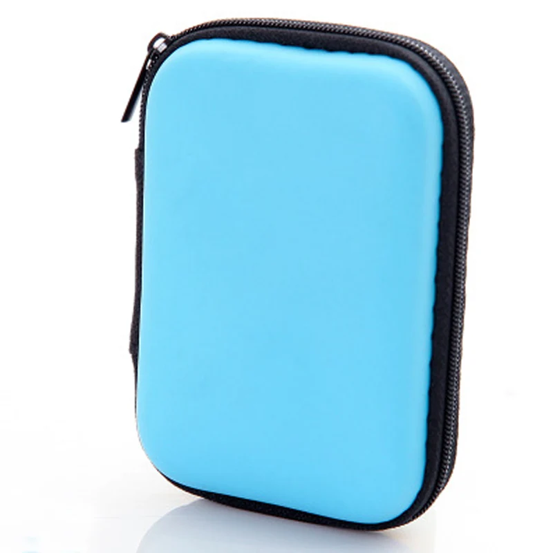 rectangle sky blue Держатель для наушников чехол для хранения жесткий мешок, чехол для наушников Аксессуары для наушников Наушники карта памяти usb кабель - Цвет: rectangle sky blue