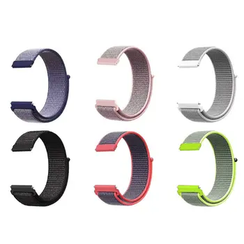 

New 20mm Woven Nylon Loop Watchband Wrist Strap for Samsung Xiaomi Huami Amazfit GTS/GTR 42MM Watch Accessories