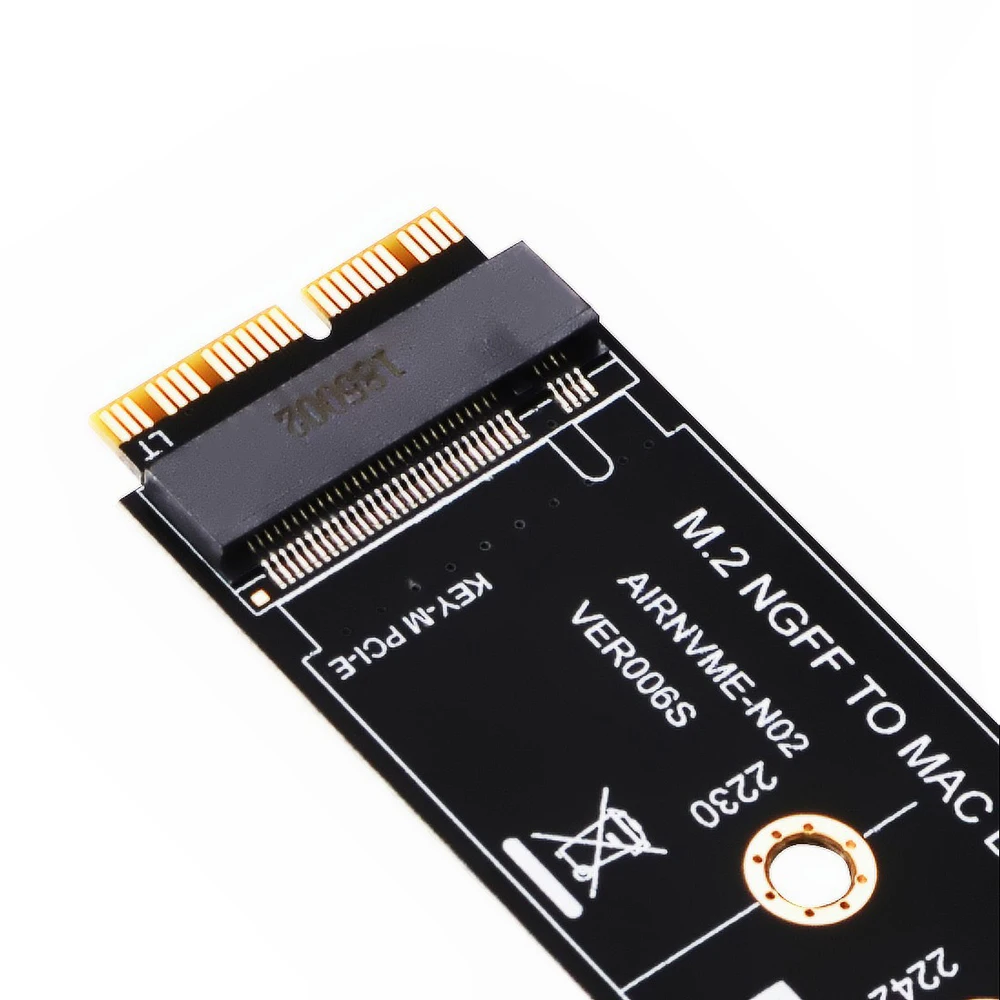M key M.2 NGFF PCIe AHCI M2 SSD адаптер для 2230-2280 SSD адаптер для 2013 MACBOOK Air A1465 A1466 Pro A1398