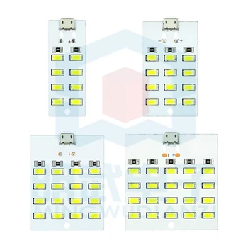 

8/12/16/20 lamp bead LED lighting board USB mobile lamp emergency light mini night light PCB lighting board