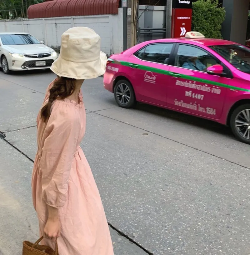 SuperAen Осень новинка женское платье хлопок повседневное модное дамское платье Высокая талия сплошной цвет корейский стиль Женская одежда