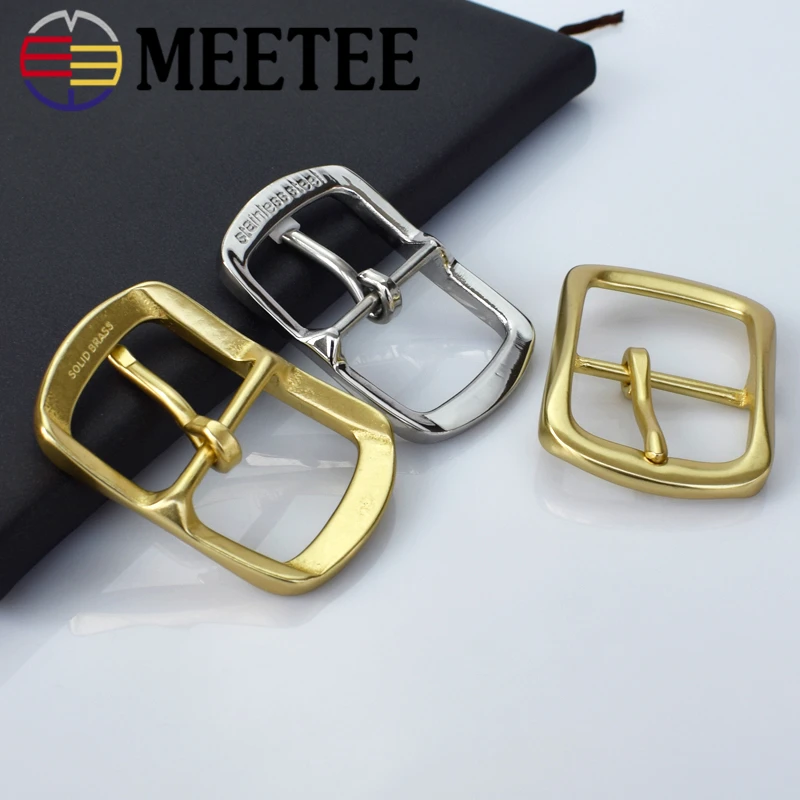 Meetee, 40 мм, твердая латунь, мужской ремень, Пряжка из нержавеющей стали, мужская Пряжка, s Wo, мужские джинсы, аксессуары, сделай сам, кожа, ремесло, оборудование