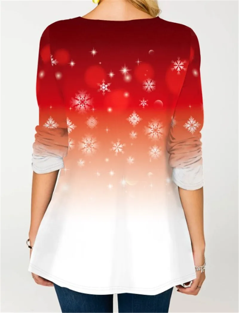 Women Christmas T-Shirts Christmas Snowman Print Fashion Tee Autumn Winter Festival Tops Long Sleeve Loose T-Shirt Pullovers Women Christmas T-Shirts Christmas Snowman Print Fashion Tee Autumn Winter Festival Tops Long Sleeve Loose T-Shirt Pullovers