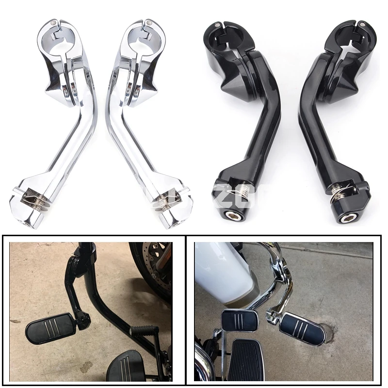 11/4" 32mm Motor Foot Pegs Mounting Clamp Adjustable Highway Peg Mount