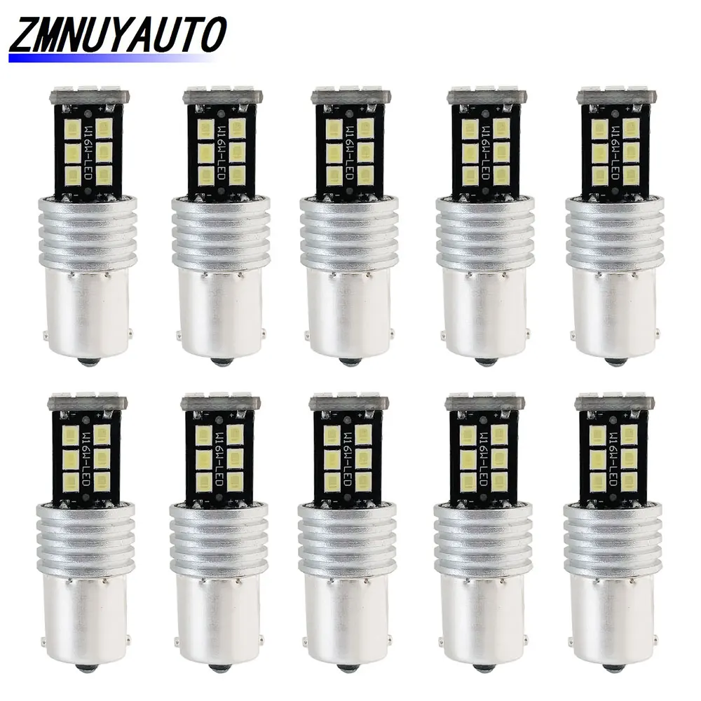 10 шт. P21W 1156 BA15S Led CANBUS PY21W BAU15S светодиодные лампы 15SMD 2835 автомобильный указатель