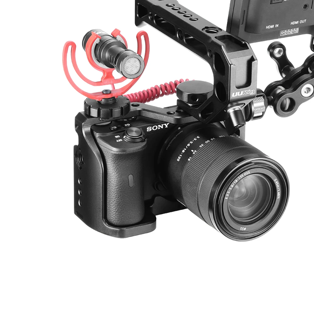 Металлическая клетка UURig для камеры Sony A6600 установочное отверстие Arri 1/4 дюйма