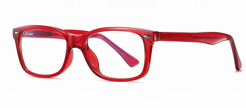 red with clear Peekaboo tr90, анти-синий светильник, очки для компьютера, мужские, прозрачные, прямоугольные оправы для очков по рецепту, женские подарочные товары - Цвет оправы: red with clear