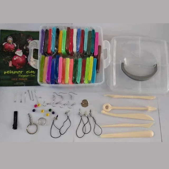 36 Colors Air Dry Clay Moulding Craft Clay Set for Kids with Tools  Children's DIY Toy Plasticine Clay Crystal Colorful Mud