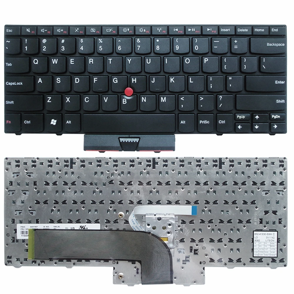 Novo para Lenovo para Thinkpad 60y9633 sem Luz de Fundo Gzeele Borda E15 Teclado Eua Inglês 60y9669 60y9597 E40 E14 E50