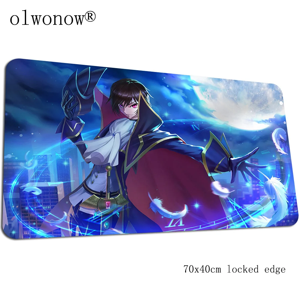 Высококачественный игровой коврик для мыши Code Geass 700x400x3 мм, игровой коврик для мыши, игровой компьютерный коврик, клавиатура с HD принтом, игровые коврики