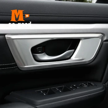 

2017 for Honda CR-V CRV Car Armrest Inner Door Bowl handle Protector Cover Trim Car Styling Stainless Steel Accessories 4pcs